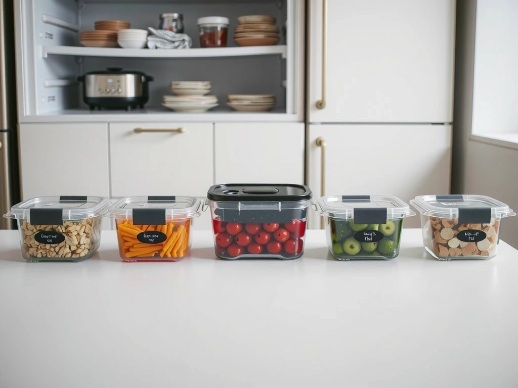 Příprava jídel na týden v krabičkách