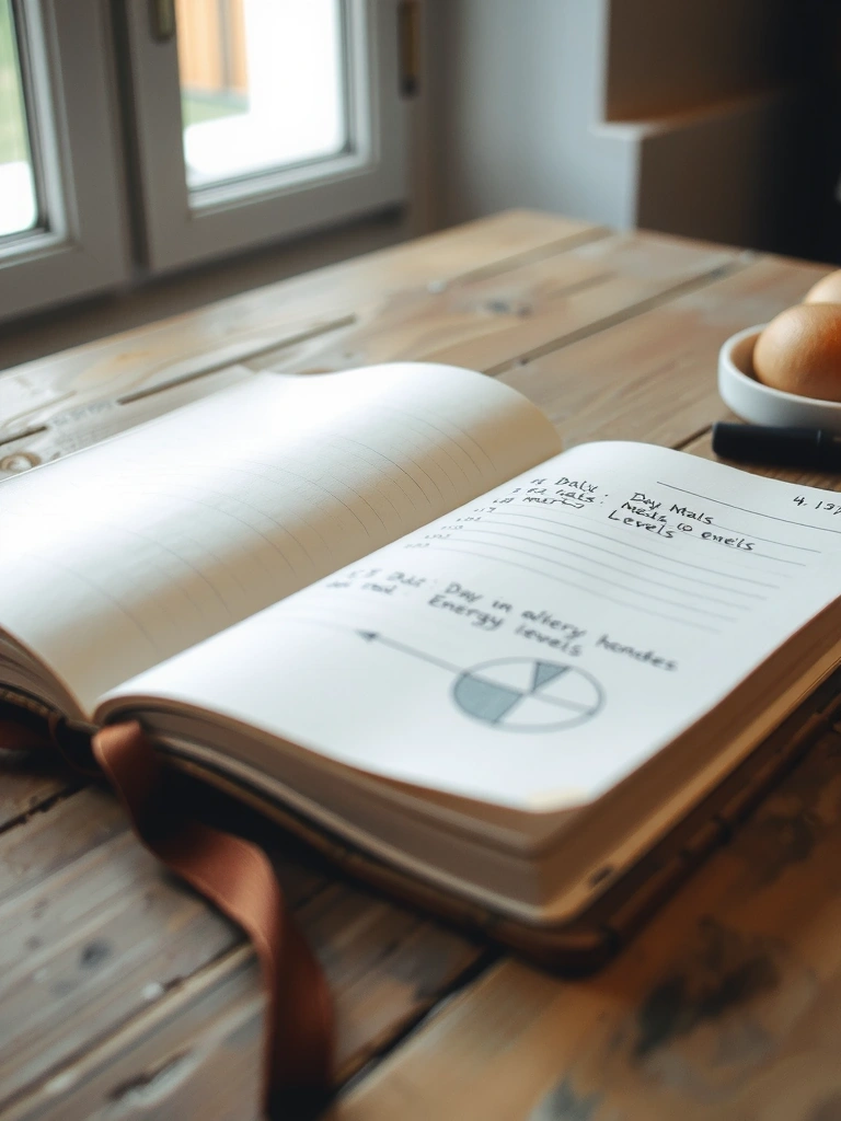 Osobní poznámky k jídelníčku v diáři